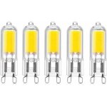 Lablanc - 5 pcs 2w g9 culot capsules cob led ampoule 220v 200 lumen 10w - 20w ampoule halogne quivalent ...