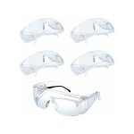 5 pcs lunette de protection travail verres transparent lunette protection chimie tenue s�curis�e anti ...
