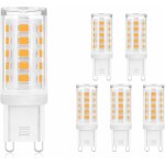 5 pi�ces ampoule g9 led - blanc chaud 3000k, ampoule g9 led 220v, ampoule g9 3w remplacement 28w 30w ...