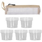 5 pi�ces bo�te � �pices camping pet alimentaire, r�cipient � condiments portable transparent pour pique ...