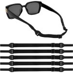 5 pi�ces cordons � lunettes ajustable sans queue, courroie universelle ajustable pour lunettes, cordon ...