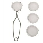 5 pi�ces creuset en c�ramique de fusion bol plat tasse ensemble or argent cuivre avec fouet pince poign�e ...