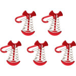 5 pi�ces crochets d'ancrage � ressort pour tente, store et b�che avec boucle de fixation r�glable pour ...