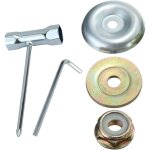 5 pices kit ecrou tete debroussailleuse universelle, pour dbroussailleuse thermique, stihl, echo, ryobi ...
