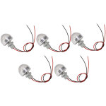 5 pi�ces led dans le sol puits lumi�re dc 12 v 1 w mini projecteur int�gr� led lampe de pont pour bijou ...