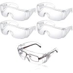 5 pi�ces lunettes s�curit� contre gouttelettes protection yeux lunettes anti - poussi�re lunettes s�curit� ...