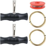 5 pi�ces outils de d�pose de pare - brise universel outils pour pare brise de voiture fil de coupe de ...