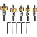 5 pi�ces ouvre - trou rapide hss prec ensemble de per�age en aluminium plus s�r pour les ouvertures en ...