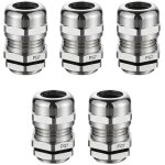 5 pi�ces pg7 presse etoupes, ip68 niveau connecteurs de c�ble etanches, 12, 5 mm laiton connecteurs de ...