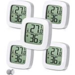 [jamais utilis�] 5 pi�ces thermom�tre hygrom�tre interieur num�rique, indicateur du niveau de confort, ...