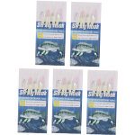 5 sets leurre de p�che plumes lumineuses app�ts p�che nocturne hame�ons acier carbone avec 3 hooks