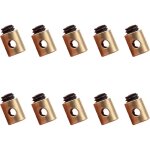 (5 x 6 mm)10 pi�ces c�bles et gaines de frein v�lo, serre c�ble d'acc�l�rateur universel en laiton, serre ...