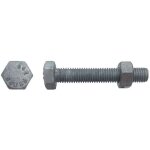 50 boulons charpente m�tallique sb f / total 12 x 50 mm - iso 4017 - 4032 en 15048 - 8. 8 - galvanis� ...