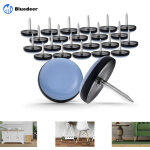 50 embouts patins de chaise teflon � clouer 19mm ronde - prot�ge - meubles en teflon avec clou - bluedeer ...