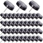 50 patins pour chaise � clouer de 24mm - tampons en feutre pour prot�ger les pieds de meubles - noir ...