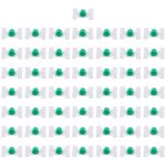 50 pi�ces de clips de fixation en plastique blanc pour moulures de portes de voiture pour bmw s�rie 3 ...