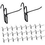 50 pi�ces crochets m�talliques noirs pour grille exposition crochets robustes pour �tag�res m�talliques ...
