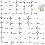 50 pi�ces crochet mural perfor�, mur perfor� � crochet simple, crochets panneaux perfor�s, crochet d'accessoir ...