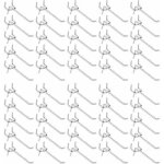 50 pi�ces crochets pour panneau perfor�, crochets pour �tag�res murales pour affichage panneau perfor� ...
