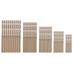 Tlily - 50 pices drillforce tools m35 set de forets au cobalt, hss - co 1 - 3mm, pour percer sur acier ...