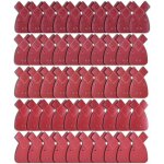 50 pices feuilles abrasives feuille de ponage 10 x grains 40 / 60 / 80 / 120 / 240 papier abrasif triangles ...