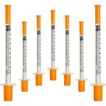 50 pi�ces / pack 1ml seringue avec 30g (8mm de long) fournitures laboratoire emballage scell� individuellement ...