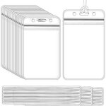 50 pi�ces porte - �tiquette de sac � bagages en plastique porte - �tiquette de badge porte - carte d'identit� ...