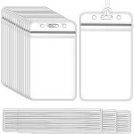 50 pices porte - tiquette de sac  bagages en plastique porte - tiquette de badge porte - carte d'identit ...