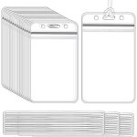 50 pi�ces porte - �tiquette de sac � bagages en plastique porte - �tiquette de badge porte - carte d'identit� ...