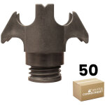 Sixbox - 50 supports rail placo obr f60 15 / 32 - profondeur 32 � 49 mm