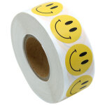 500 autocollants d�coratifs motif sourire pour enveloppes, bo�tes et sachets