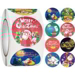 500 enveloppes autocollants de no�l, enveloppes d�coratives de no�l sceaux autocollants cartes enveloppes ...