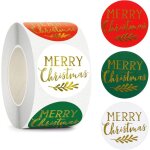 500 feuilles d'autocollants de nol 1, 5 pouces tiquettes autocollantes joyeux nol autocollants de ...