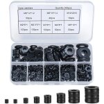 500 pièces rondelles plates nylon noir, rondelles plates isolation rond joint spacer joint plomberie ... 500 pièces rondelles plates nylon noir, rondelles plates isolation rond joint spacer joint plomberie ...
