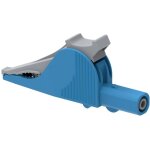 5066 - iec - cd1 - bl pince crocodile enfichable 4 mm cat iii 1000 v, cat iv 600 v bleu - electro pjp ...