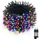 50m guirlande luminuese ext�rieur led 500 led multicolore avec prise pour no�l mariage f�te maison jardin ...