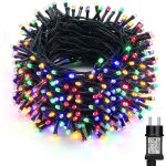 50m guirlande luminuese ext�rieur led 500 led multicolore avec prise pour no�l mariage f�te maison jardin ...