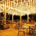 Soldes 50m m�t�ore pluie guirlande lumineuse, lumineux led m�t�ore pluie lumiere etanche douche pluie ...