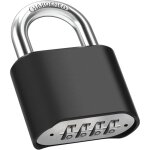 50mm cadenas code 4 chiffres, cadenas ext�rieur etanche, robuste et antivol, 8mm loquet cadenas � combinaison, ...