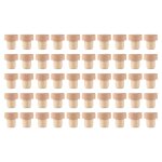 50pc bouchons de li�ge en forme t bouteille vin pour bouchon r�utilisables bois et caoutchouc