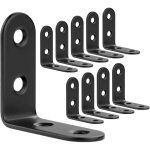 50pcs �querre de fixation noir inox 40x40mm, equerre metal renforts d'angle pour la fixation et la r�paration ...
