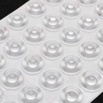 Cyslmuk - 50pcs patin protection transparent, auto - adh�sif patin silicone doux sans trace transparente ...