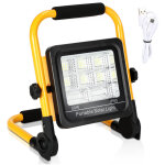 50w projecteur de chantier led rechargeable camping extrieur 4 modes lampe d'atelier solaire - swanew ...