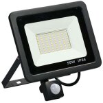 50w projecteur exterieur detecteur de mouvement, 6500k blanc froid 64 leds super lumineux spot, ip66 ...