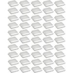 50x amortisseur de bute silicone transparent carr 10x10mm autocollant  coller meuble porte placard ...