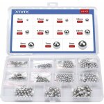 510 pi�ces bille de roulement en acier chrom� de pr�cision solide kit d'assortiment combinaison 2 mm ...