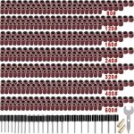 [jamais utilis�] 531 pi�ces tambour de poncage ensemble pour dremel outils rotatifs, avec 504 pi�ces ...