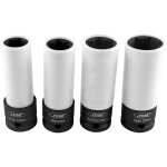 Jbm - jeu de 4 douilles de cl� � chocs 1 / 2' pour jantes en alliage 53587