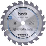 Kwb 586157 lame de scie circulaire en bois et bois dur 184 x 16 mm coupe nette moyenne 22 dents z - 22 ...