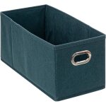 5five simply smart - coffre de rangement en tissu mlang n modul 15x31cm, couleur bleu ptrole - 5five ...